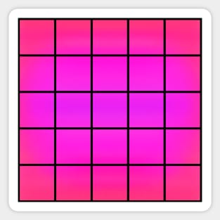 Grid with Hot Pink Sticker